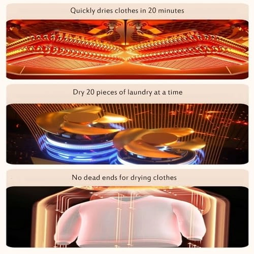 Folding clothes dryer - 800W 4.9KG