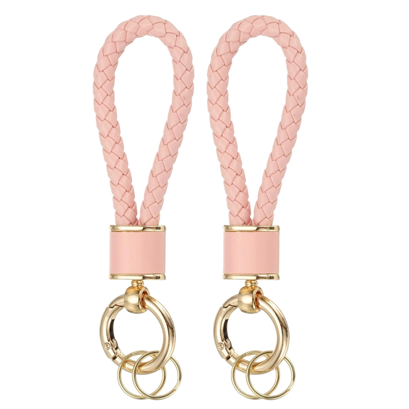 Braided Leather Keychain - Animal