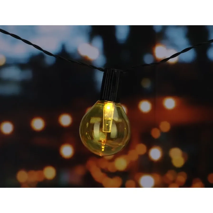 Party LED Lights with Solar Panel - 10 Pc.