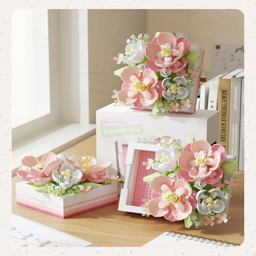 Flower Building Blocks Jewelry Box - 494pcs
