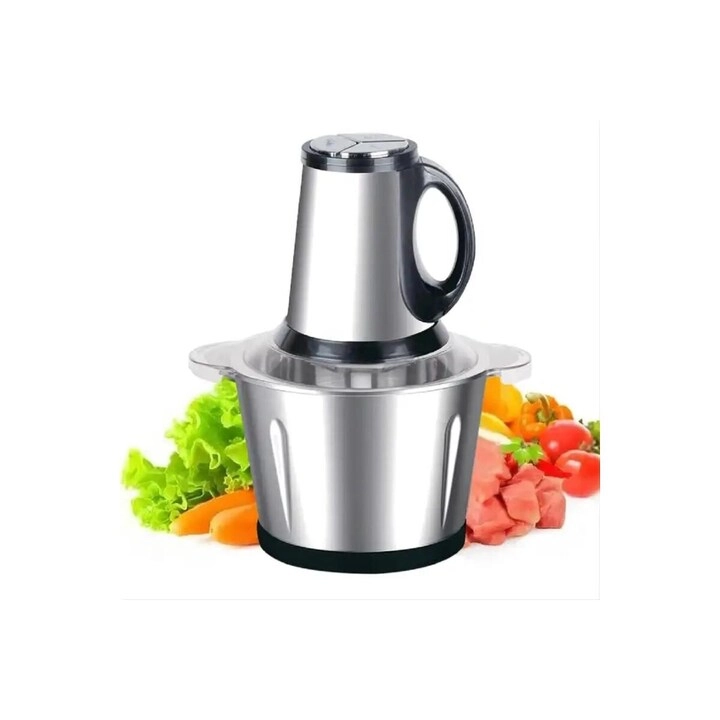 Stainless Steel Electric Chopper Meat Grinder Mincer Food Processor - 3L 300W