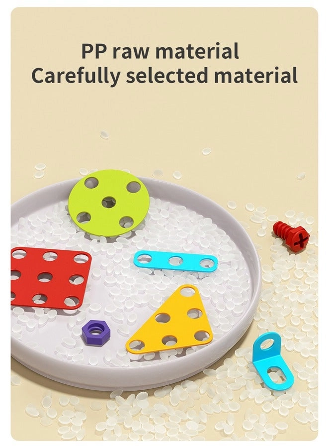 Screw Building Block Table - 366 pcs