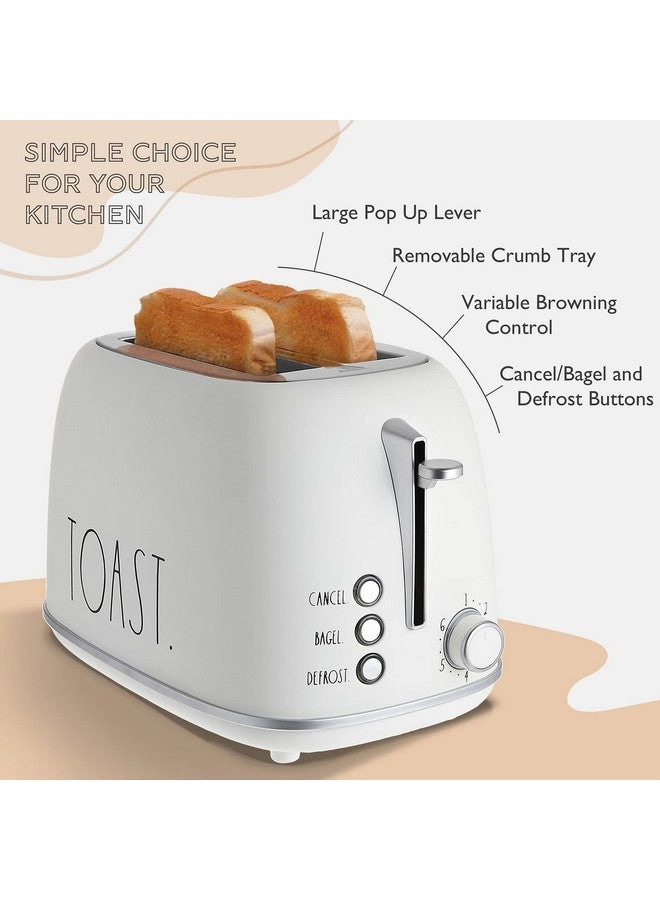 Retro Rounded Bread Toaster - 2 Slice