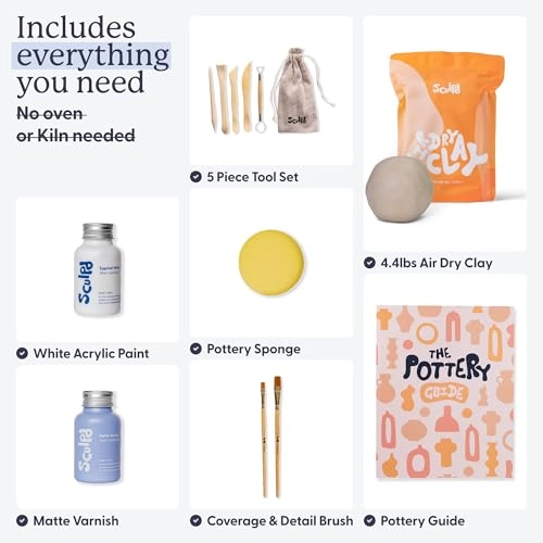 The Original Pottery Starter Kit - Air Dry Clay 2 piece(s)