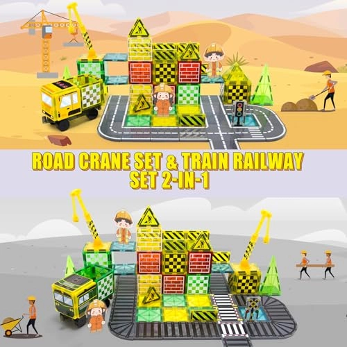 Magnetic Tile Building Set