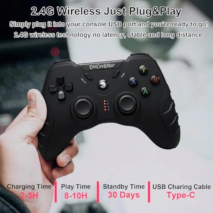 PC Wireless Controller - Dual Vibration 2.4G Wireless