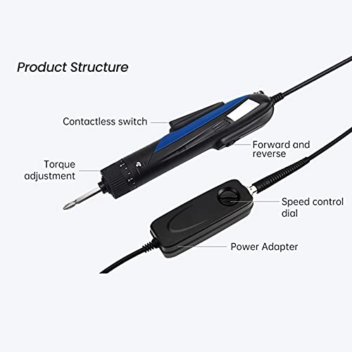 High Torque Industrial Electric Screwdriver - 20~70 Kgf/cm 500~1000 RPM