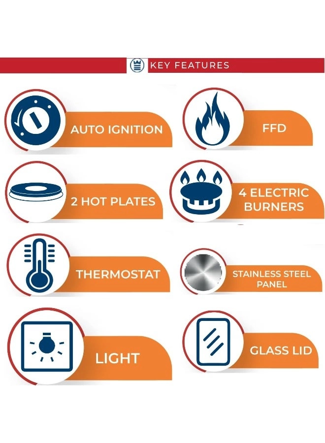 WCER-9642E6IBOD Dualfuel Cooker