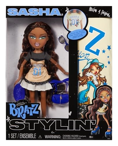 Bratz Stylin' Sasha Fashion Doll - Customizable T-Shirt Adult XL Graphic Tee