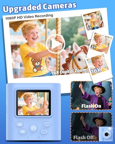 Kids Camera - Instant Print Thermal 48MP