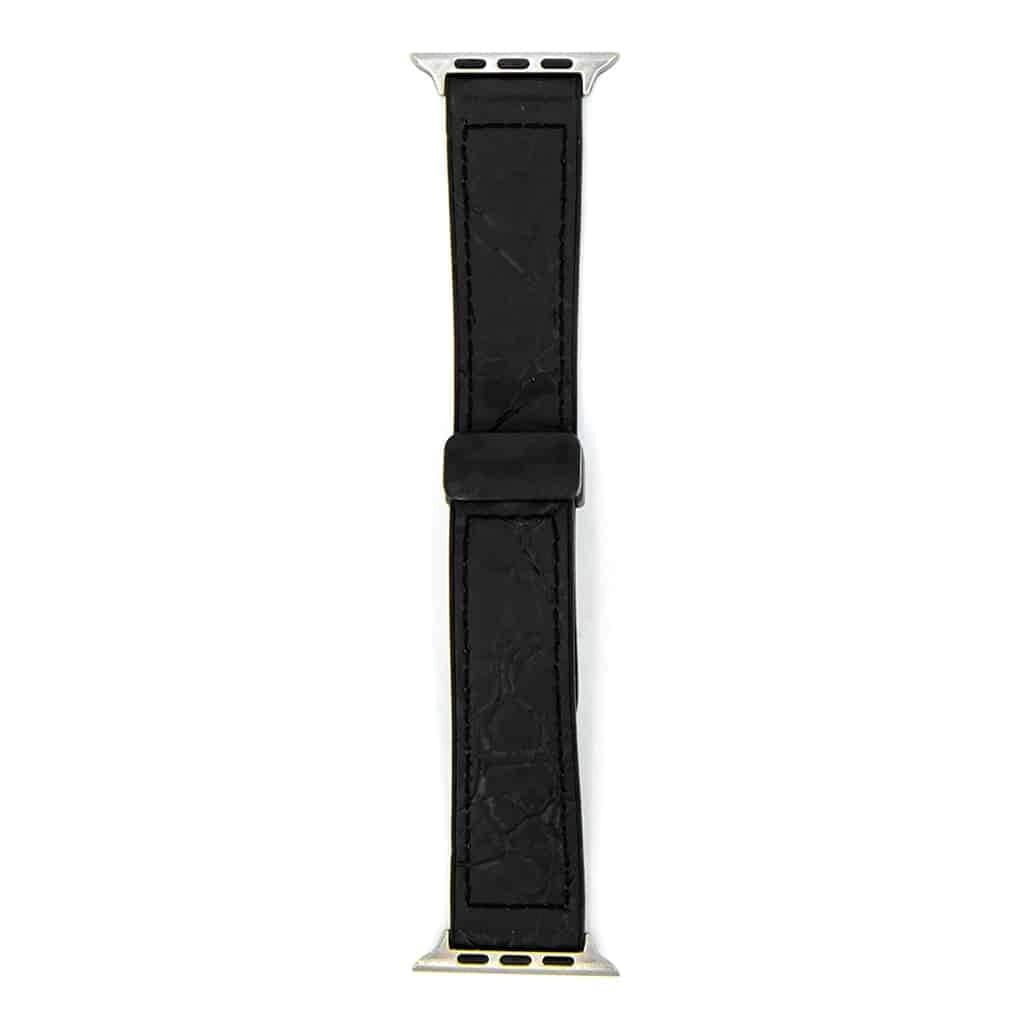 MOCOM 49mm Genuine Leather Crocodile Watch Strap