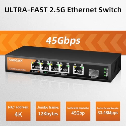 5 Port 2.5G Switch 5-ports