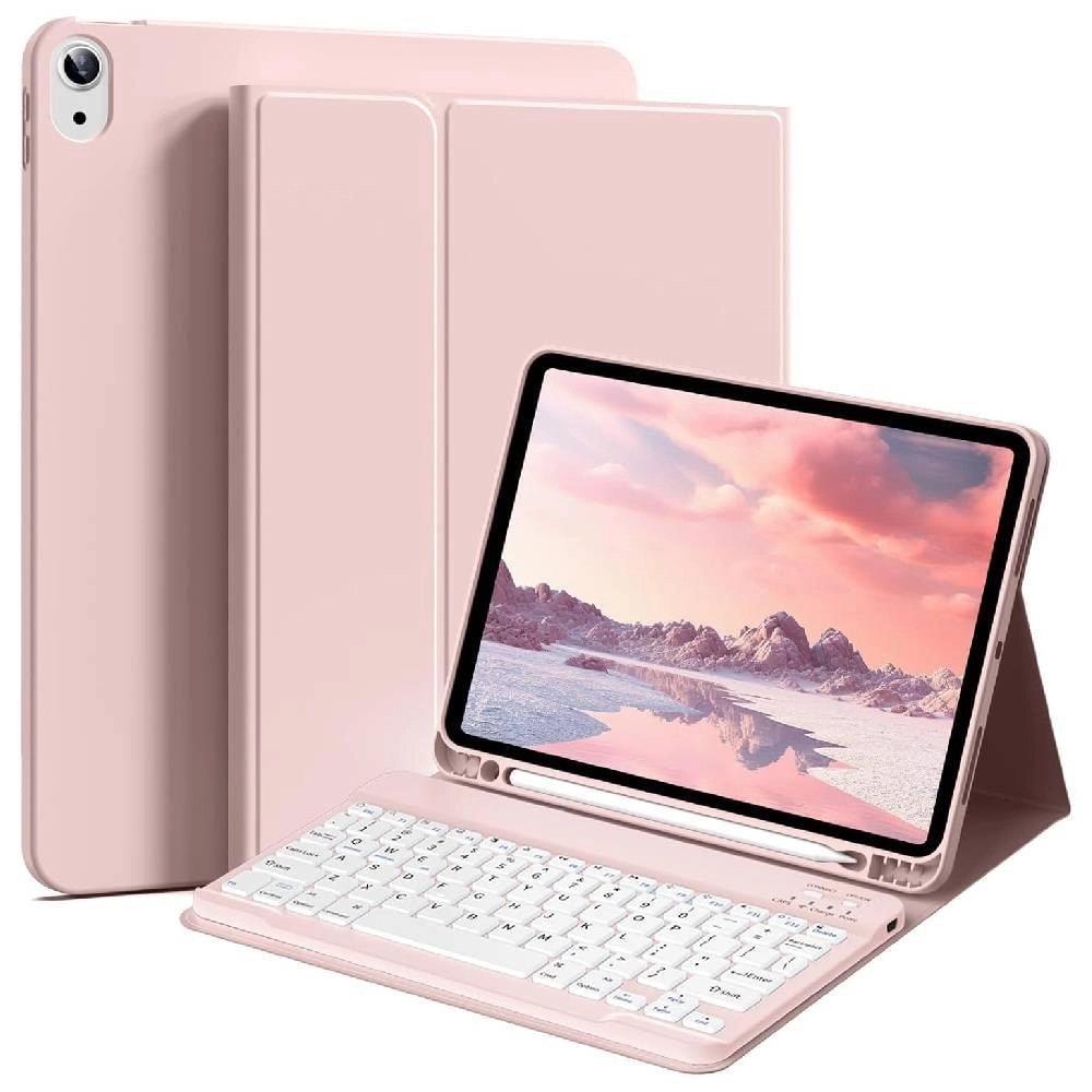 ZOOMEE Detachable Keyboard Case with Pencil Holder for iPad (11th generation) 11-inch (2025) and iPad (10th generation) 10.9-inch (2022)