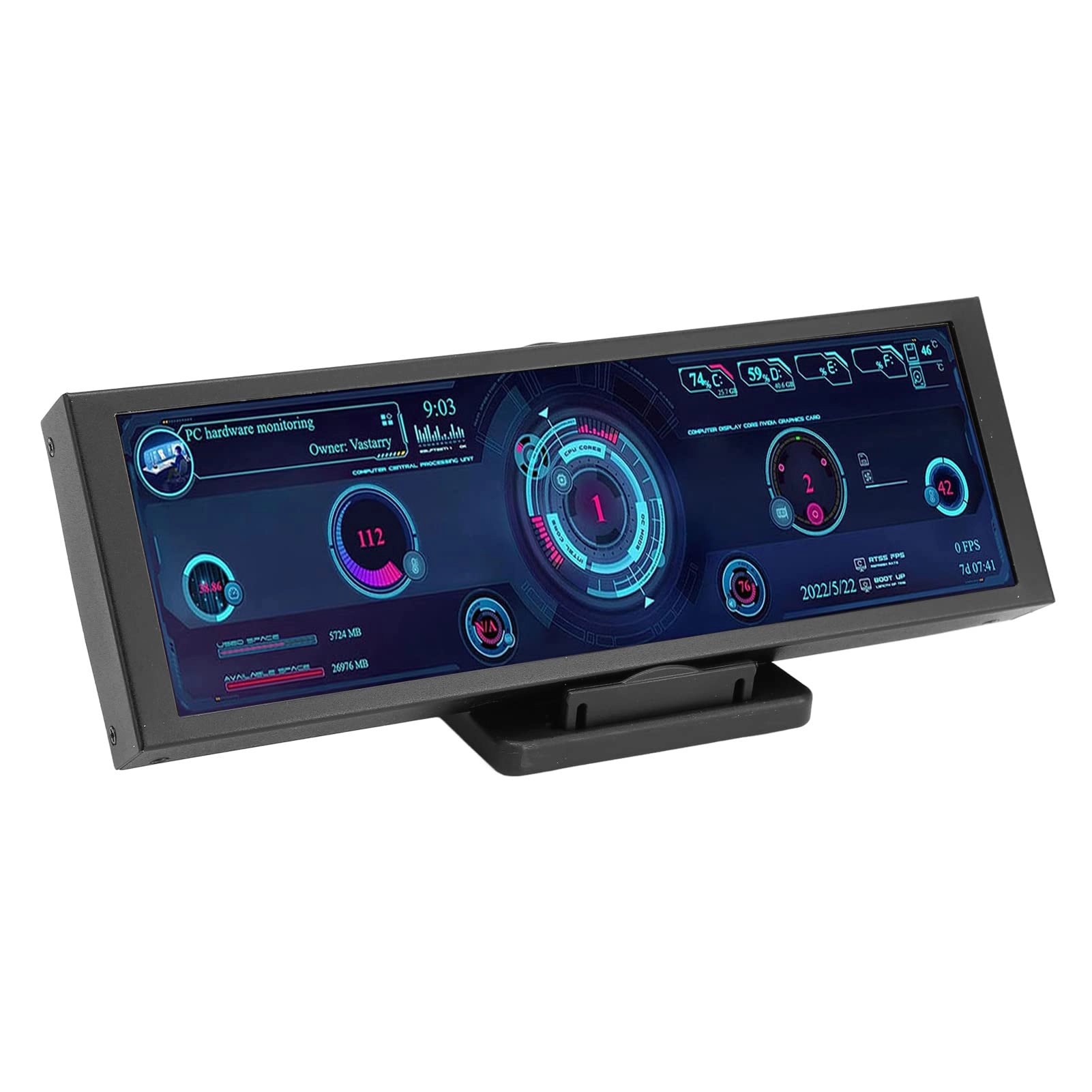 Computer RAM Monitor - Bewinnerz2g7ktb138 7.9 Inches 1280x400