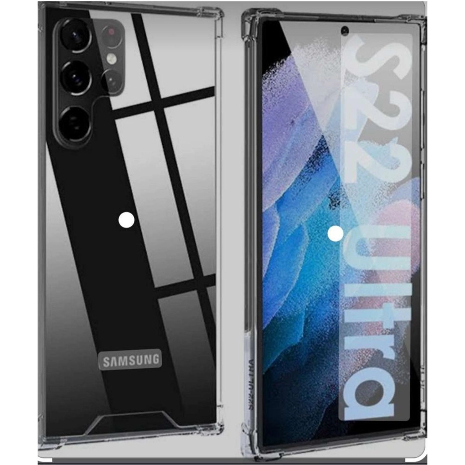 Smart Alien Case with Screen Protector Clear Case for Samsung Galaxy S22 Ultra