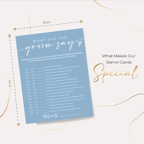 Bridal Shower Games Cards - Adult 25