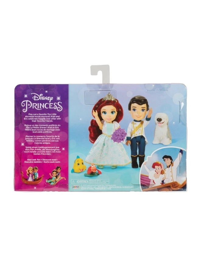 Ariel Wedding Gift Set - Petite 2 Mini Doll Figures Ages 3+