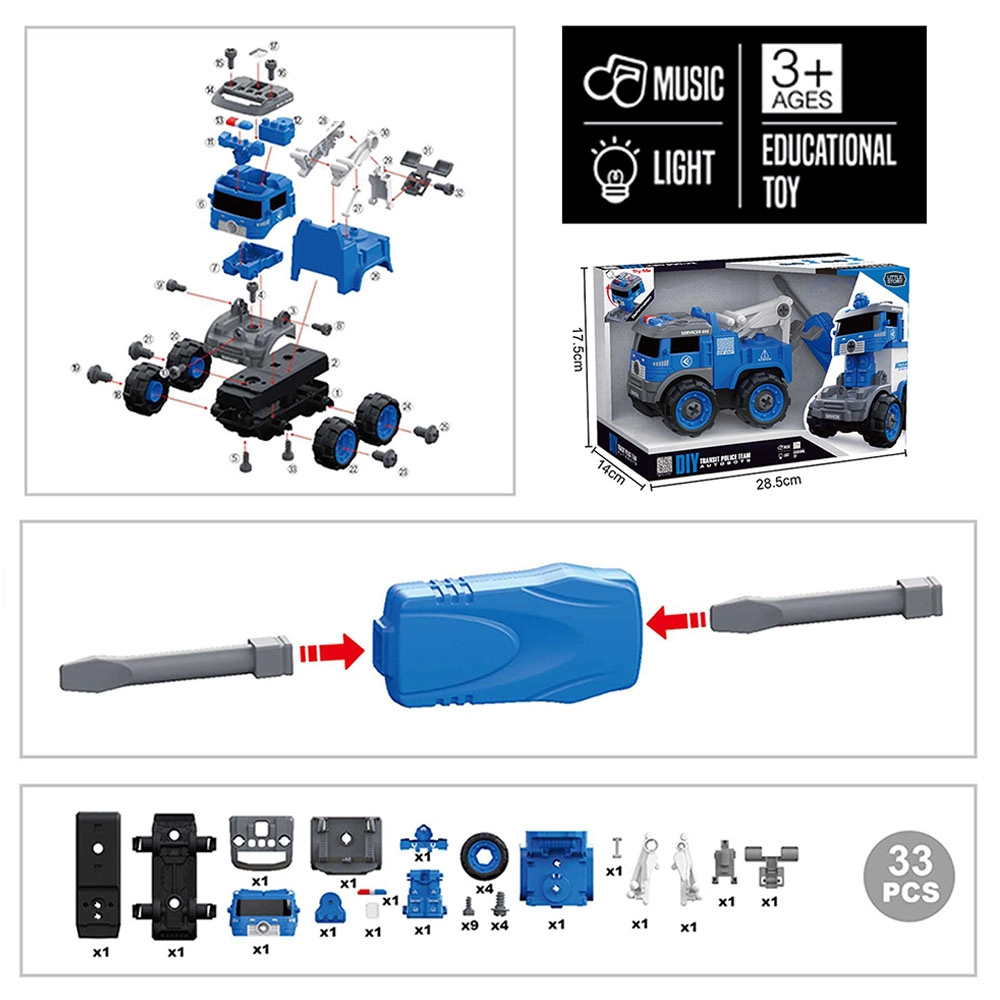 Police Truck - 36pcs