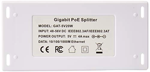 GAT-5V20W - 44-56 Volts 20 watts IEEE 802.3at 10/100/1000 25 Watts