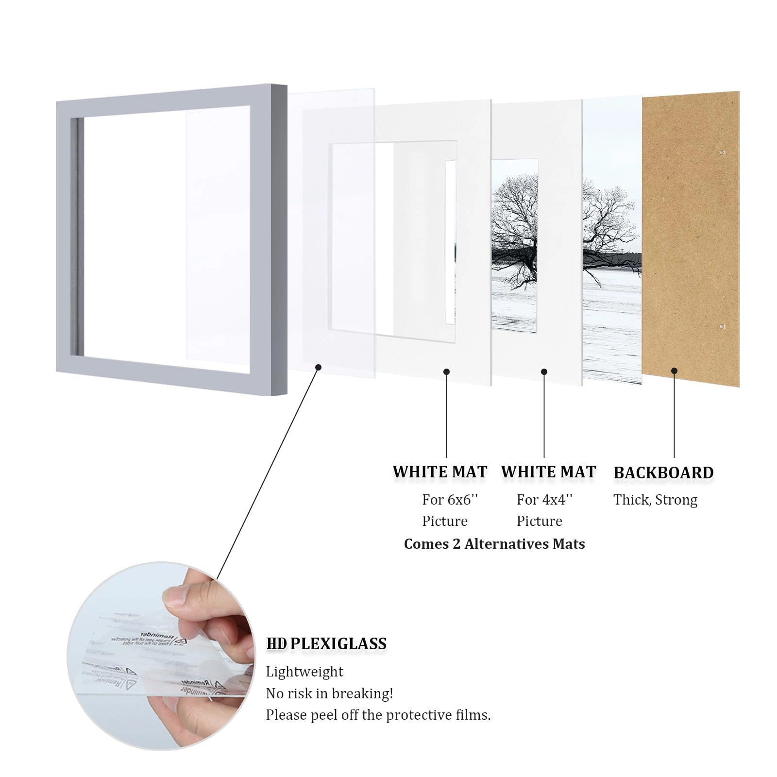 Collage Picture Frame - 8x8 Set