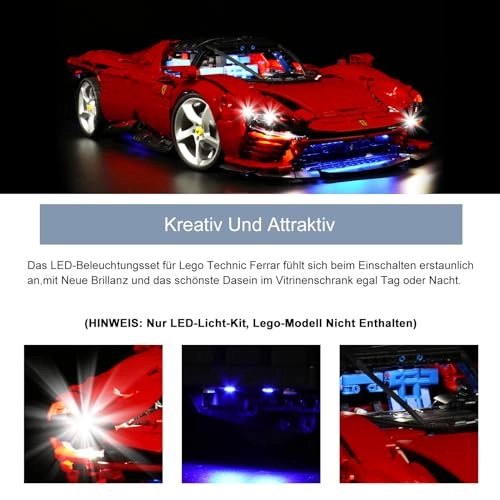 LED Light Set - Copper for LEGO Ferrari Daytona SP3 42143