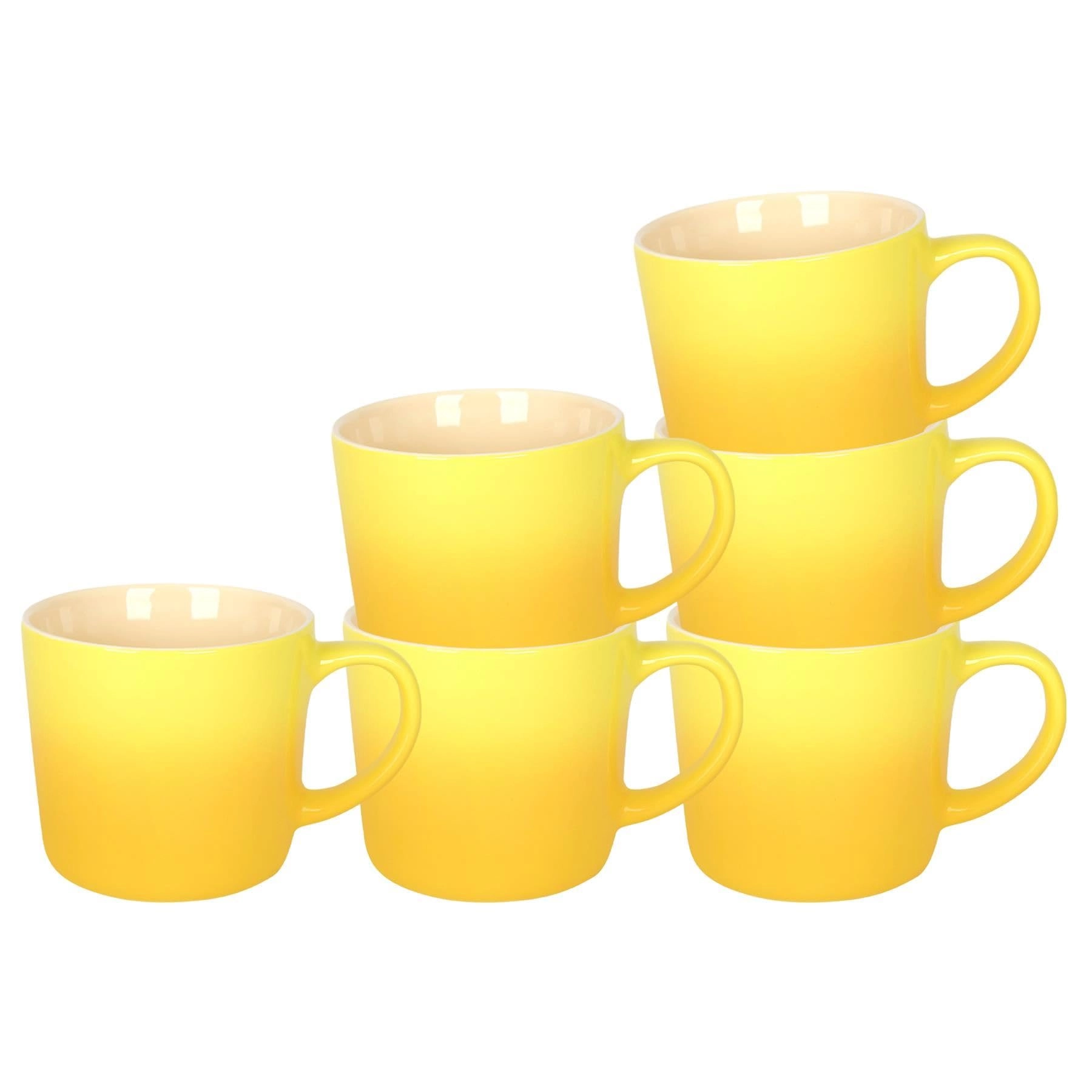 Argon Tableware Yellow Ombre Coffee Mug - 6 pcs - 330 ml