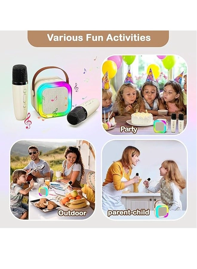 Portable Karaoke Machine - 2 wireless microphones