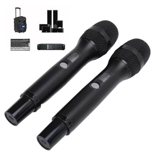 Wireless Microphone - 2pcs Dual UHF