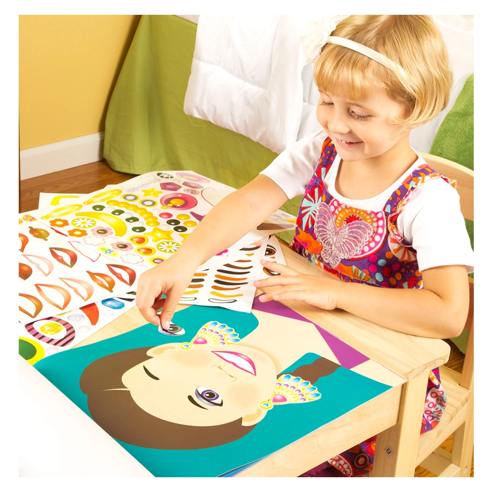 Make a Face Fashion Faces Reusable Sticker Pad Creative Play 250 pcs