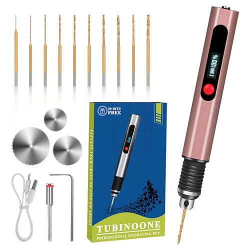 Mini Drill Pen - 3-Speed Rechargeable 10 Small Drill Bits