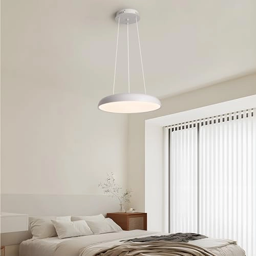 Round LED Chandelier - 3000K–6000K Dimmable