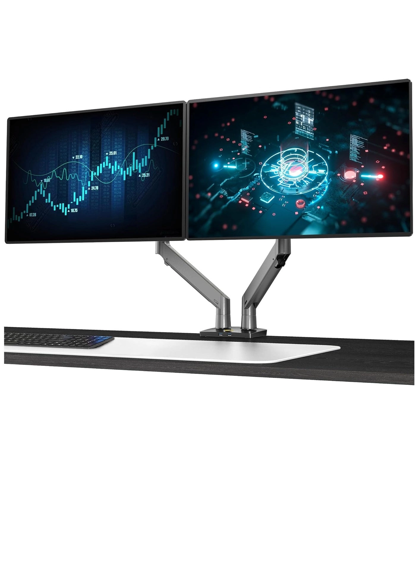 F195A - Dual Arm 32 in 75x75mm 100x100mm