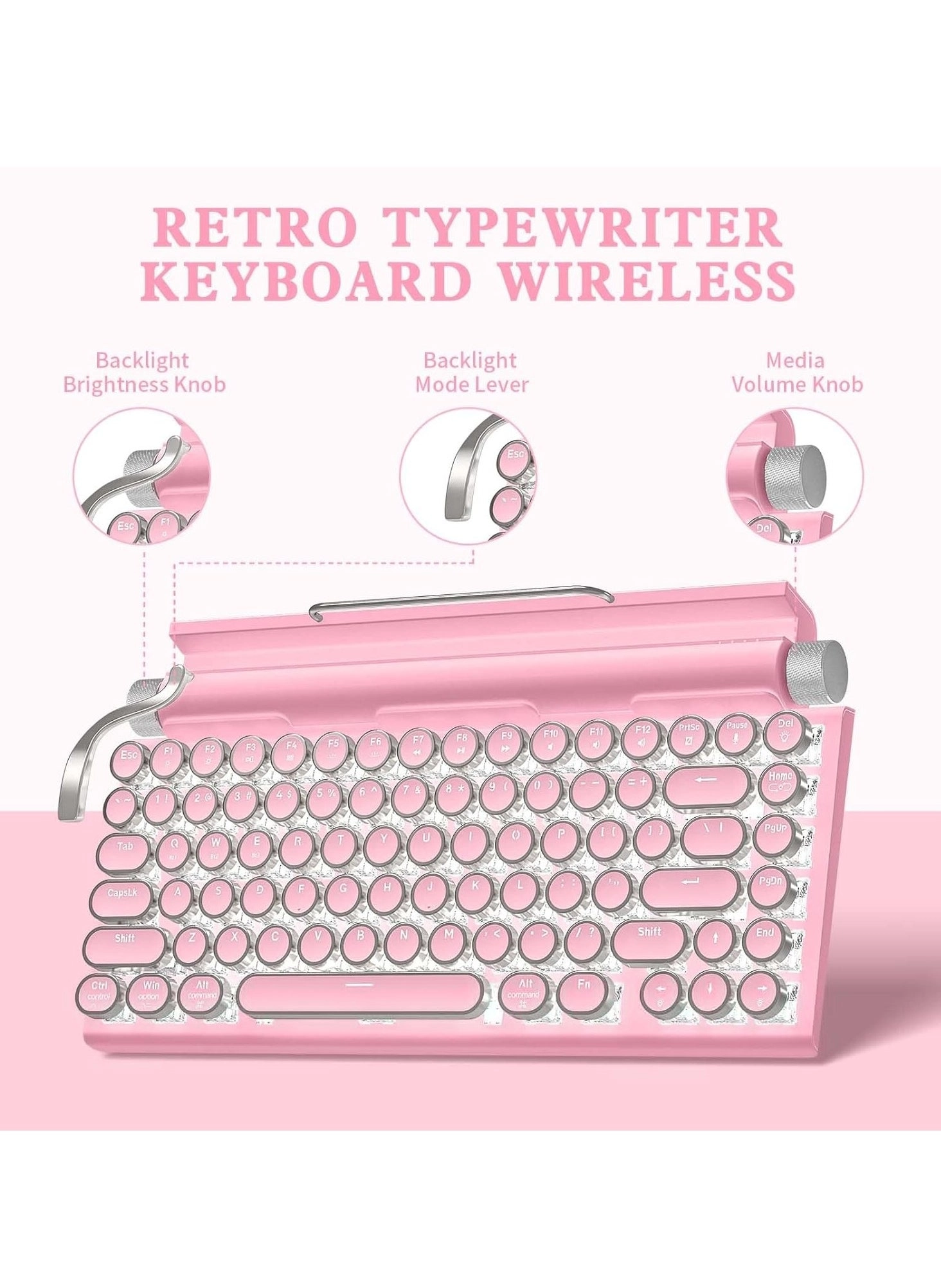 Retro Typewriter Keyboard - US Wireless