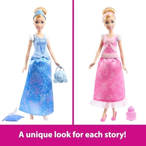 Cinderella Fashion Doll - 2-in-1 Stories 9 Accessories Ages 36+