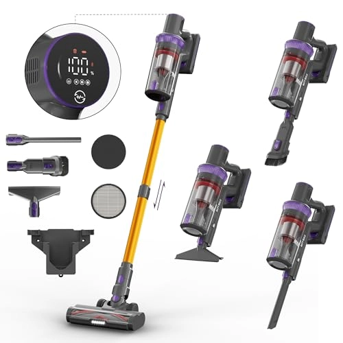 BUTY BULU Cordless Vacuum Cleaner - 4-in-1 45KPa Suction 50Mins Running Time