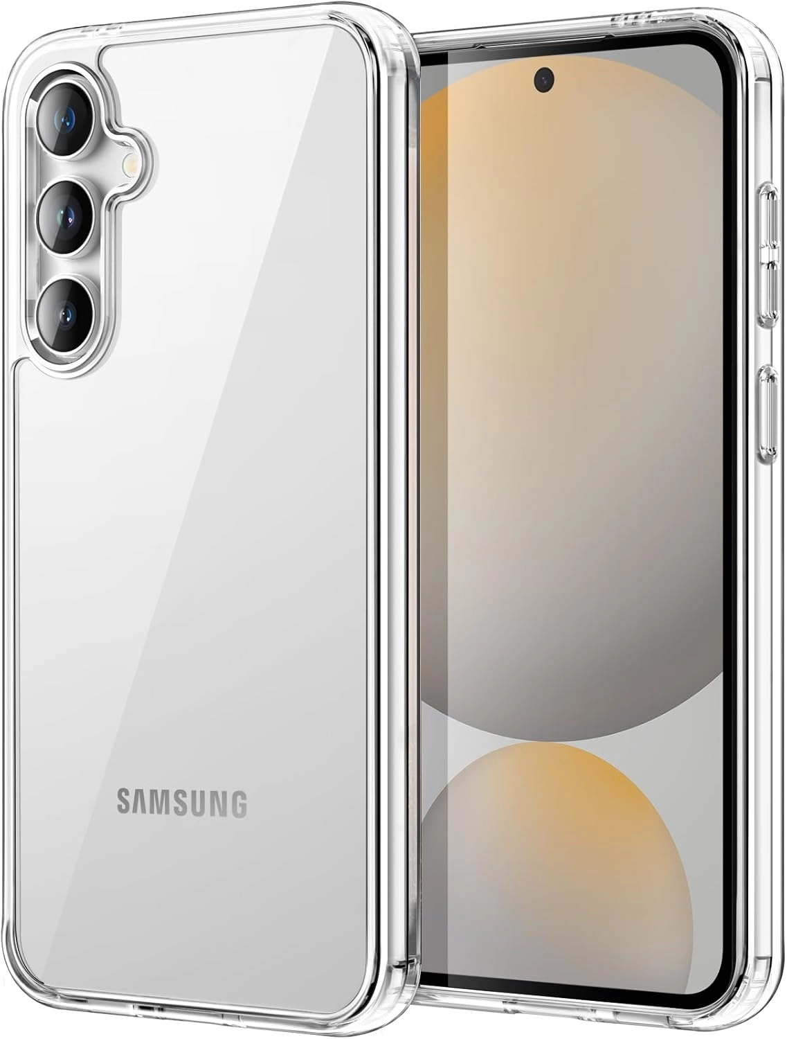 Lucid Phone Case - Clear + Screen Protector for Samsung S24 FE