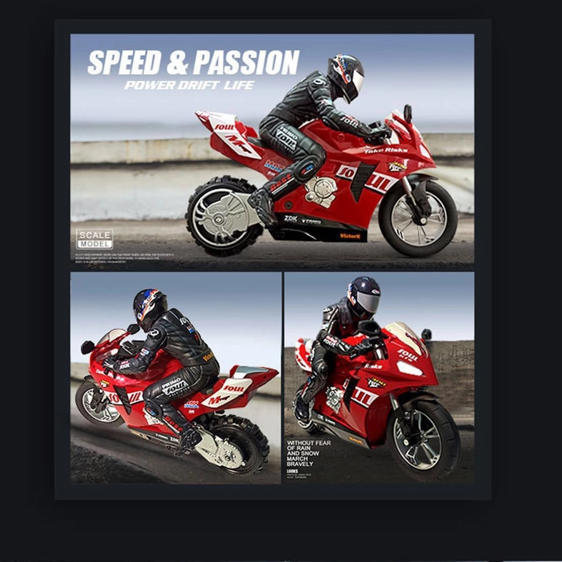 RC Motorcycle - 1:60 Scale