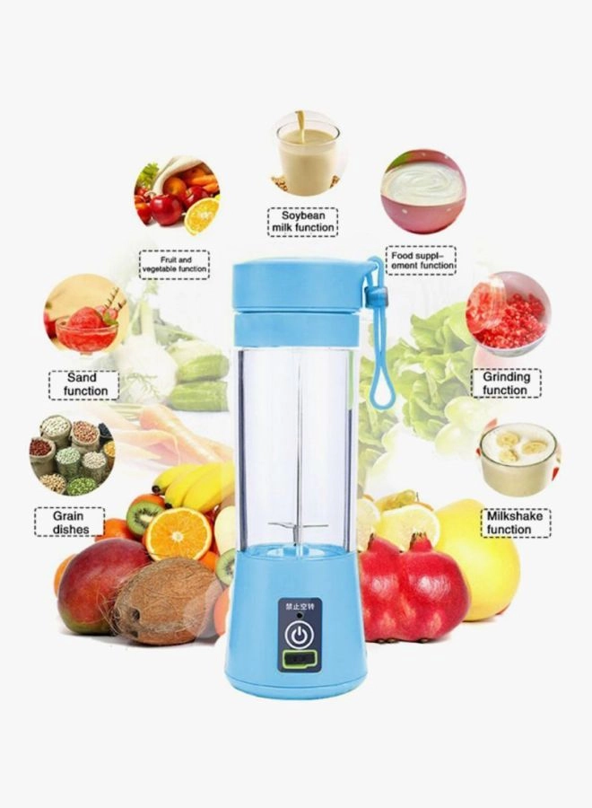 HM-03 - Rechargeable Mini Electric Blender Blue/Clear