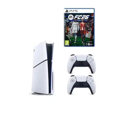 ZHK ELECTRONICS PlayStation 5 Slim Disc Console - PS5 + DualSense Controller + FC26