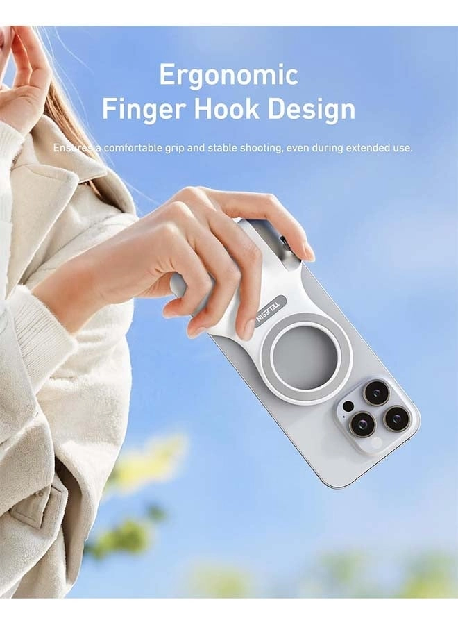 Magnetic Pro Shot Imaging Camera Grip - 3200mAh Battery Shutter Button for iPhone 12 and Later