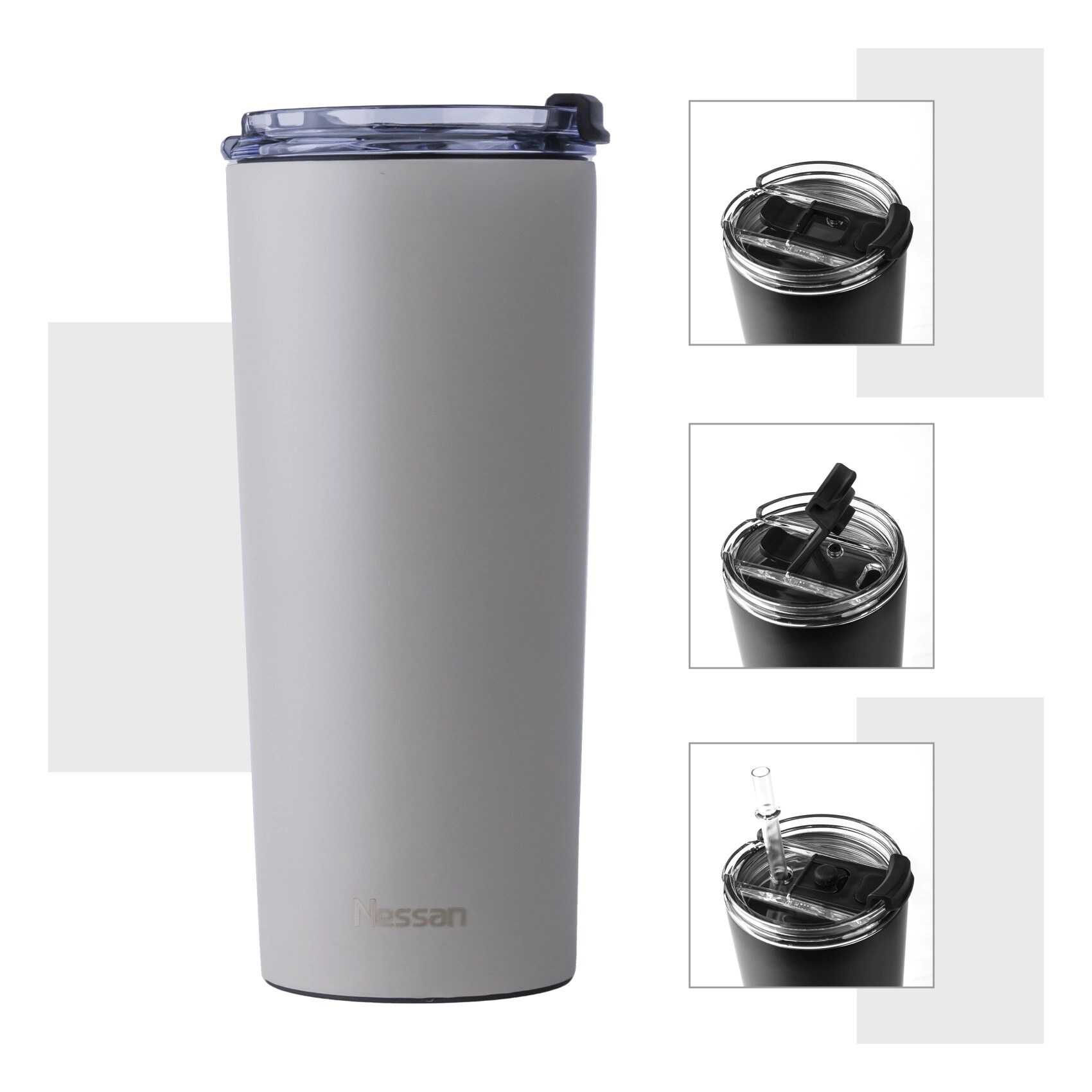 Stainless Steel Double Wall Vacuum Mug - 600ml