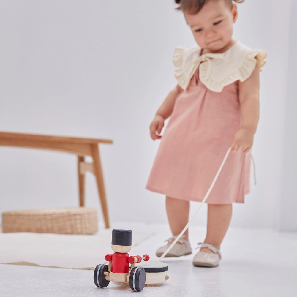 Pull Along Drummer - Multi Colour 1+