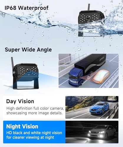 Digital Wired Rear Camera - Night Vision Wired 1080P Kit