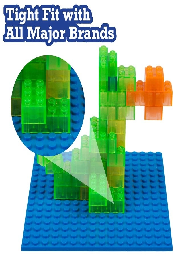 Classic Baseplates for Building Bricks - 5"x5" 10pcs