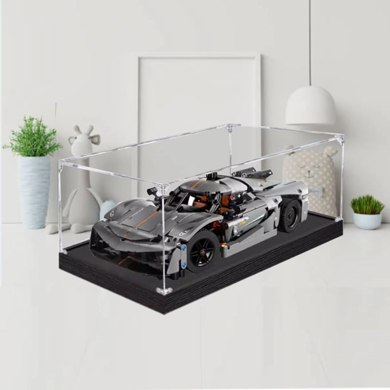 Display Case for 42173 - Clear Acrylic Black Bottom 3mm