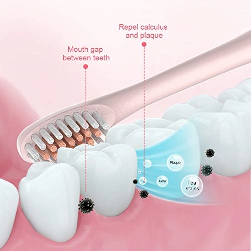 Sonic Toothbrush - 8 Brush Heads 5 Modes 60 Days