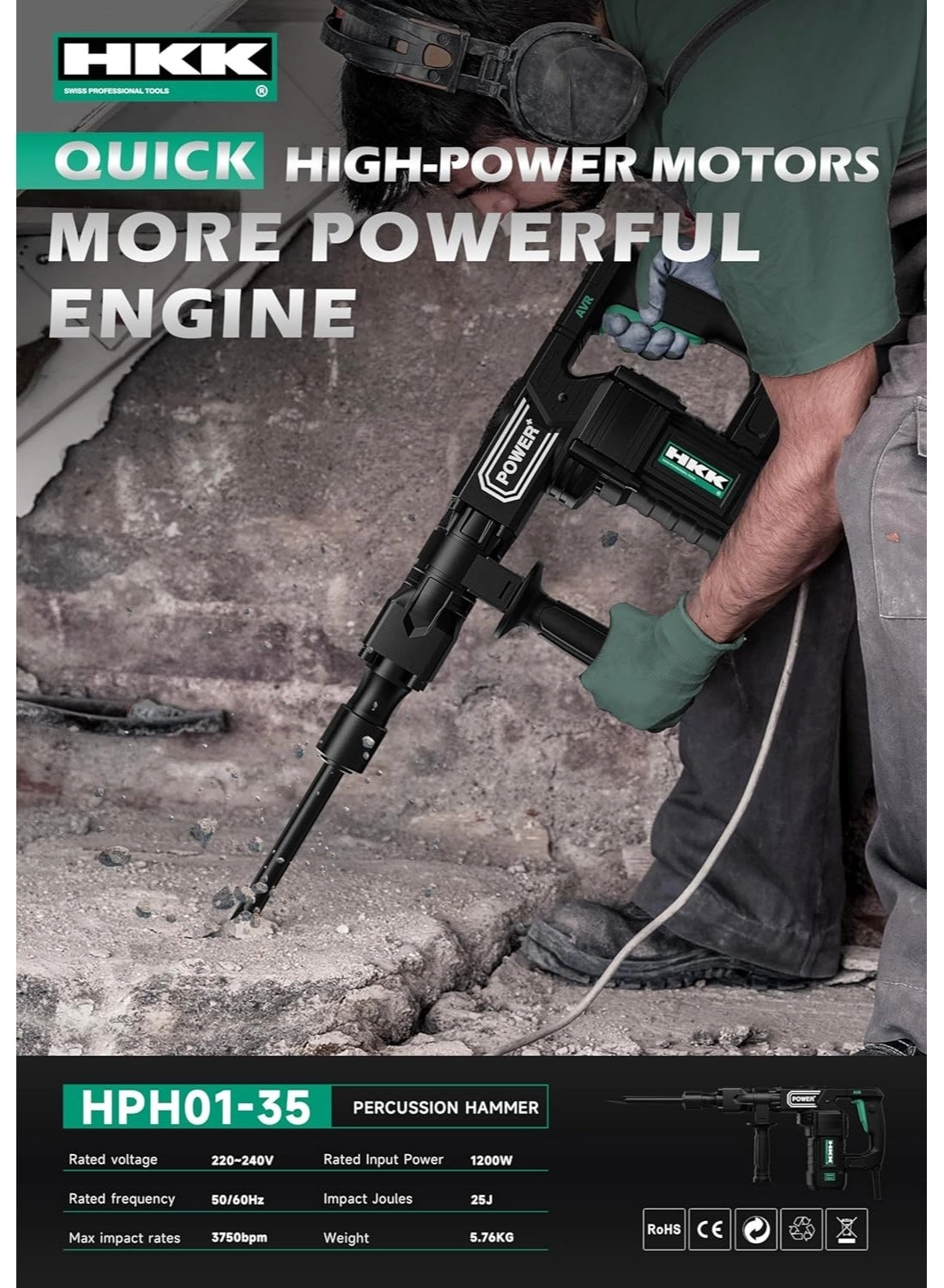 Percussion Hammer - 1200W