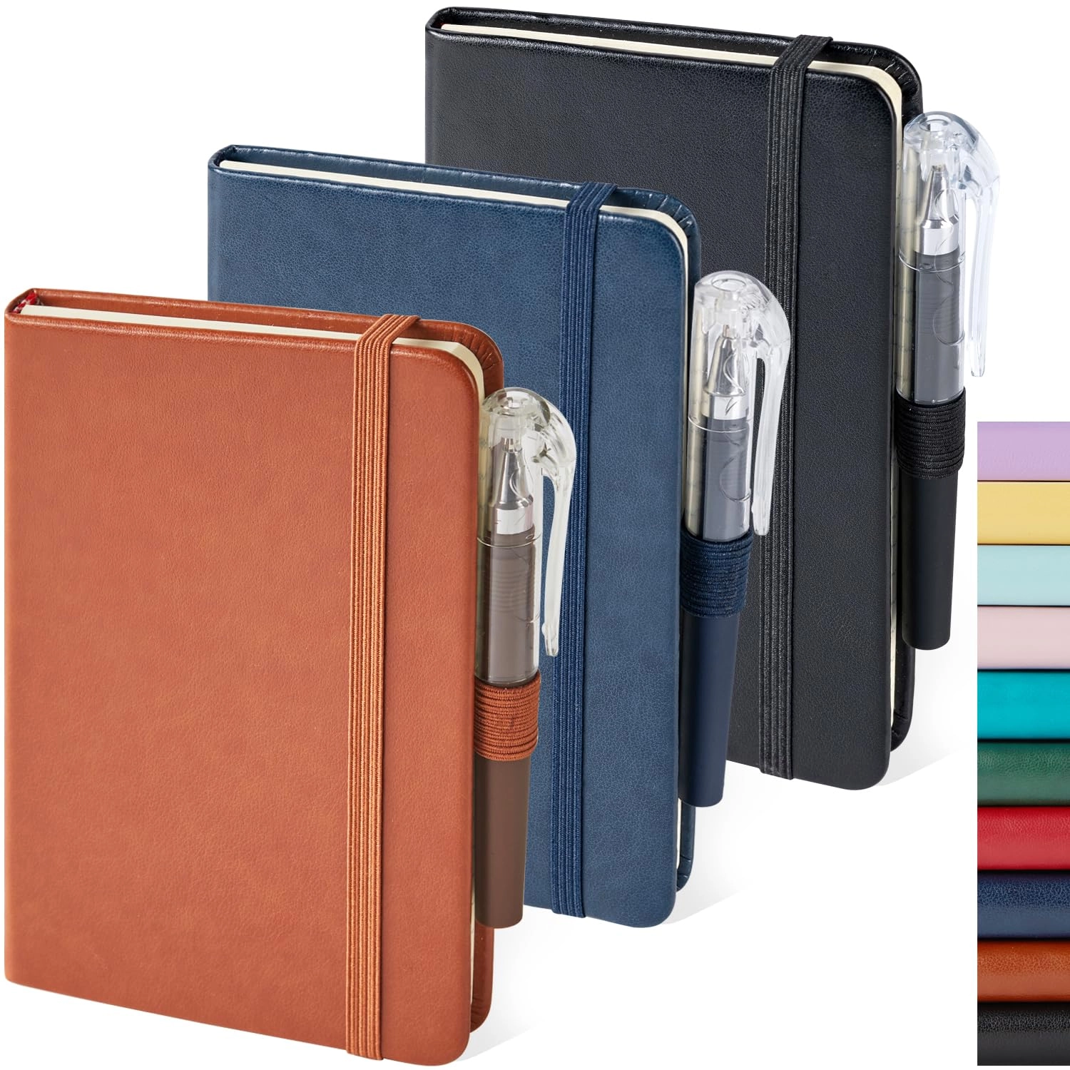 Small Notebook Journal - 68 Sheets 3 Pack Ruled