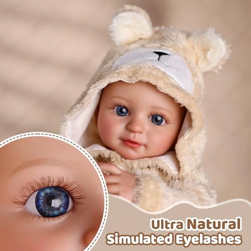 Reborn Baby Doll - 17 Inch Vinyl Cotton Girl Ages 3+