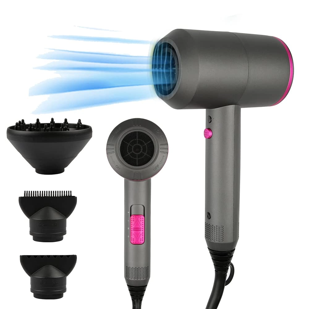 bannilu Professional Ionic Hair Dryer - 1500W AC Motor 2 Speed